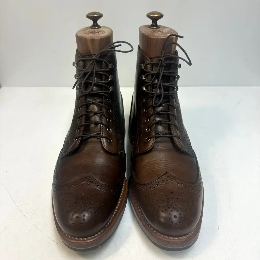 WORN TWICE Rancourt & Co. Wingtip Brogue Derby Boot Chromexcel Maine USA 8 D